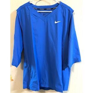 NEW Nike Royal Blue Baseball Hot Jacket 3/4 Sleeve 897383-493 Mens Sz Large NWT